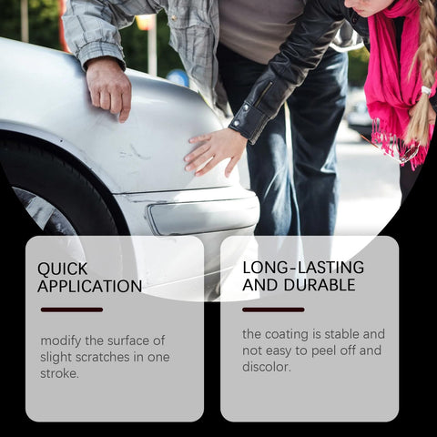 Magic Scratch Repair Pen For Cars No Tools Quick Fix For Scratches Swirls And Scuffs No Mess Long Lasting Protection in use