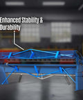48 Inch Manual Pan And Box Brake For Sheet Metal, 16 Gauge Mild Steel Capacity, 135 Degree Bend, Heavy Duty Steel Frame, Model PB4816