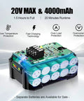 20V MAX 4000mAh battery for Cordless Paint Sprayer Gun With 4.0Ah Battery And Fast Charger 550W HVLP Sprayer