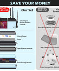 Comparison of Portable All In One Miniature Painting Station With Wet Palette Tray, Brush Cleaner And Holders vs. other products.