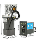 Built To Last Beefed Up Heavy Duty AC 110V 120W Worm Gear Motor With Speed Controller for industrial gearbox, aluminum build