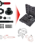 Ford Transit Wheel Bearing Tool Kit, 17-Piece Pro Grade Set For Front And Rear Hub Replacement, Heavy Duty Puller Case with Tools