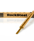 Folding Ruler With Brass Slide Rule For Carpenters And Tradesmen, Heirloom Wooden Measuring Stick with brass sliding rule, folded