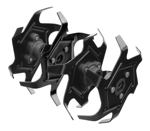 Cultivator Tines Replacement Blade Set For Ryobi 18V ONE Plus Cultivator P2750 P2705BTL P2750VNM, 4-piece black metal blades