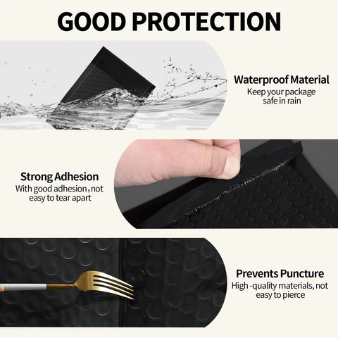4 By 8 Inch Bubble Mailers 50 Pack Self Seal Waterproof Padded Envelopes for shipping with features like waterproof, strong adhesion, and puncture prevention.