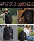Go To Extra Large Travel Laptop Backpack For Men And Women in various scenarios: travel, business, daily commute, and college use.