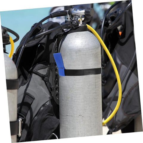 Scuba Tank Holder Belt for Diving Gear, No Fuss Attachment Strap System for Oxygen and Decompression Tanks, Easy Mount Band