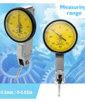 Dial Indicator Magnetic Holder And Bore Gauge Kit For Precision Measurements, 0-0.8mm Range, with yellow dial faces and movable probe