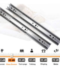 Heavy Duty 22 Inch Drawer Slides With Full Extension, Ball Bearing Soft Close, Side Mount Steel Glide Runners