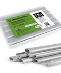 Top Shelf Galvanized Hog Rings 15 Gauge Three Quarter Inch Crown 1000 Piece Pack Heavy Duty Fasteners For Staplers in clear packaging