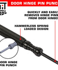 Spring Loaded Woodworking Punch Set With Hammerless Design For Effortless Nail Setting And Pin Removal In Any Diy Or Pro Workshop Project You Gotta Try This Tool, black door hinge pin punch