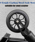 Beefed Up 8mm Axle Bolts Set For Front And Rear Stunt Scooters And Kick Scooters 44mm Length Grade 8 8 Carbon Steel With Gaskets