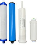 All In One RO Pre And Post Filter Set With Membrane For TFC 25D 4 And 435 Delivers Clean Tasting Water At Home Includes Sediment Filter Granular Activated Carbon Post Filter And Inline Chlorine Taste Odor Filter For Easy DIY Replacement in various filter cartridges.