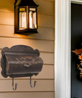 Hummingbird Horizontal Wall Mount Mailbox Copper Aluminum Outdoor Letter Box With Rust Free Finish Brass Hardware installed