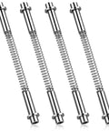 Steel spring pins from 4 Pack Storm Door Hinge Replacement Kit with aluminum hinges and steel spring pins for screen and storm door repair.