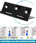 3 Inch Black Door Hinges 12 Pack Interior Hinges For Furniture Wooden Box Chest Window Case Lid Durable 304 Stainless Steel Construction Includes 96 Screws For Smooth Noiseless Operation, hinge installation guide