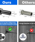 Comparison of black stainless steel protector sleeves vs others for one eighth inch cable railing 120 pack.