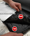 Heavy Duty Self Adhesive Asphalt Roof Patch Tape Featuring Sbs Bitumen Waterproof Roll being unrolled to repair leaks.