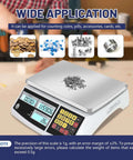 Coin And Parts Counting Scale With Alarm For Coins And Small Parts, Heavy Duty Pro Grade Electronic Gram Scale With Tare And Sample Count