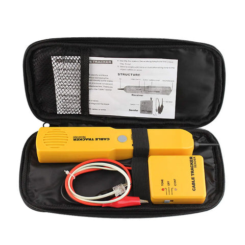 Wire Tracer And Circuit Tester With Tone Generator And Probe Kit For Quick Cable Locating And Continuity Checks in carry case
