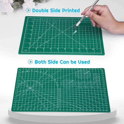 Top Tier Self Healing Rotary Cutting Mat 9 By 12 Inches Double Sided 5 Ply Craft Board For Sewing Quilting And Fabric Projects Shoots Crisp Lines Every Time Hella Smooth Surface Keeps Your Blades Fresh And Ready For Any DIY Hustle