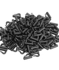 Pile of 120 Piece Quick Change Spinner Clevis Set With Durable Plastic Blades Rotating Snaps For Fishing Tackle Lure Making And Bank Fishing