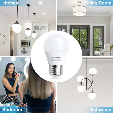 Led Refrigerator Light Bulb 4 Watt Waterproof Freezer Light Bulbs A15 E26 Medium Base Appliance Fridge Light Bulb 40 Watt