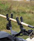 Rhino Grip XL Rack And Handlebar Mount For ATV And E Bike Holds Up To 15 Lbs Of Guns Bows Crossbows Fishing Rods And Shovels