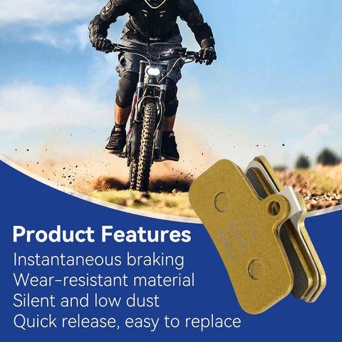 Front And Rear Dirt E Bike Brake Pads For Surron Light Bee X Talaria Sting MX3 MX4 XXX Segway X260 X160 close-up view
