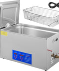 22L Ultrasonic Industrial Cleaner With Digital Timer And Heater, 40kHz Professional Ultrasonic Cleaning Machine With Wire Basket