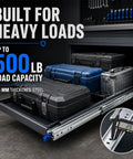 Beefy Heavy Duty Drawer Slides With Lock 500 Lb Capacity Full Extension Side Mount Ultra Smooth Quiet Operation Industrial Grade Steel Ball Bearings Durable 2.5mm Q235 Steel in toolbox drawer