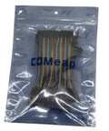 Multicolor Breadboard Jumpers Wires Kit 120 Pieces 10cm 40 Pin Male To Female Ribbon Dupont Cables for Arduino Raspberry Pi sealed in a plastic bag.