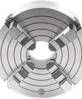 12 Inch Four Jaw Independent Lathe Chuck With Plain Back Pro Grade Steel Construction Hardened And Ground Reversible Jaws Includes Mounting Screws
