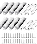 8 Pack Heavy Duty Magnetic Door Catch For Cabinets With 150Lb Strength Stainless Steel Construction, hardware and screws included