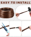 328 Foot Quarter Inch Drip Irrigation Tubing Kit With Six Inch Emitter Spacing, easy installation demonstration with connectors