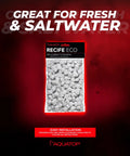Recife Eco Phosphate and Nitrate Media Cubes for Aquariums 80 g packaging against red background