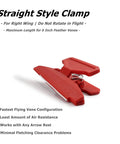 Fletching Jig With Straight Helix Clamps Adjustable Fletch Tool Feather Stick Kit For DIY Arrow Repairs And Bolt Tuning In Red