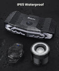 Wireless Remote Bike Light Set With Front Headlight And Rear Taillight, Turn Signals, Brake Light, shown with IP65 waterproof rating