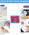 Comparison of Heavy Duty No Drill Furniture Anchors For Baby Proofing with adhesive vs tools needed for traditional anchors.