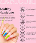Vibrant Neon Gel Nail Polish Kit With 12 Colors 8ml Each Vegan Cruelty Free Hema Free Summer Nails with hand and benefits