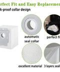 22 Pack Replacement Vacuum Bags For Roomba J Series J5 J6 J7 J8 J9 S9 And I Series Clean Base showing seal collar design