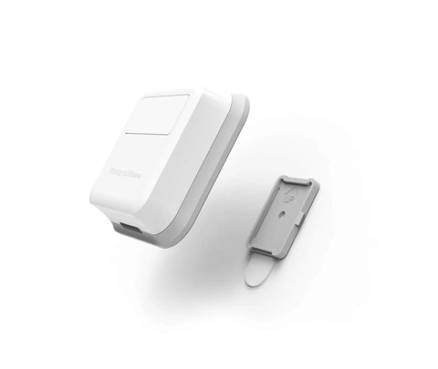Smart Room Sensor For T9 And T10 WiFi Thermostats Compatible With Series 3 And 4 Monitors Temperature And Humidity To Boost Comfort Quick Wireless Add On For Smart Home Climate Control, white sensor with wall mount