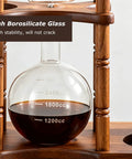 Portable 3000Ml Cold Brew Coffee Maker With Adjustable Stainless Steel Valve For Smooth Low Acid Iced Coffee featuring high borosilicate glass.