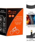 Two Pack Heavy Duty Bike Tubes For 18 Inch Rims 18x1.75 To 18x2.25 With AV Schrader Valve 32mm packaging and features illustration