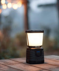 Lit 360 Degree Camping Lantern With 1000 Lumen LED, Four Modes Including Dimmable And Strobe, IPX4 Water Resistant on table