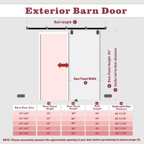 36 Inch By 84 Inch Exterior Sliding Pine Barn Door With Z Frame, Heavy Duty Black Track System, Hardware Kit Included, Waterproof And Rustproof, Garage Ready And No Sweat Install For Warehouse Or Shop