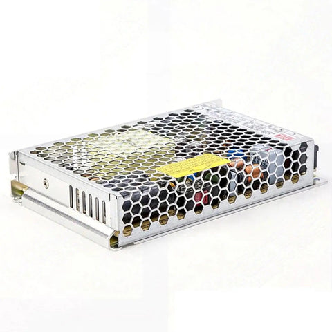 Rock Solid 48V Switching Power Supply Delivering Smooth 150 Watt Output Plus Reliable 3.3 Amp Single Channel DC Adapter in metallic casing.