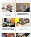Heavy Duty Electric Vacuum Glass Lifter With Slick Suction Cups For Rock Solid Window Installation and Pro Grade Construction Hauling Jobs That Bring Legit Muscle Without Giving You Any Real Trouble, showcasing digital display console, suction cups, and vacuum system.