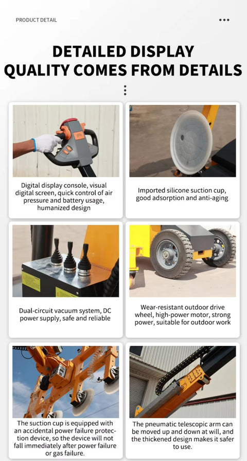 Heavy Duty Electric Vacuum Glass Lifter With Slick Suction Cups For Rock Solid Window Installation and Pro Grade Construction Hauling Jobs That Bring Legit Muscle Without Giving You Any Real Trouble, showcasing digital display console, suction cups, and vacuum system.