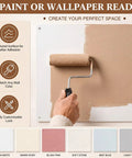 Heavy Duty 4 Pack 17X17 Inch Plastic Drywall Access Panel And Wall Hole Cover No Sweat Setup Real Quick Fix For Ceilings Bathrooms Basements shown with paint roller on textured surface.